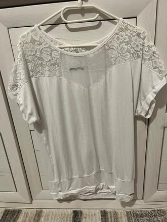 Tričko s čipkou, xl