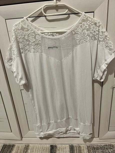 Tričko s čipkou, xl