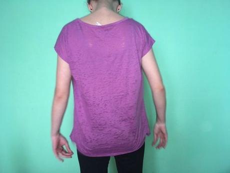 Tricko oversize, fishbone,m