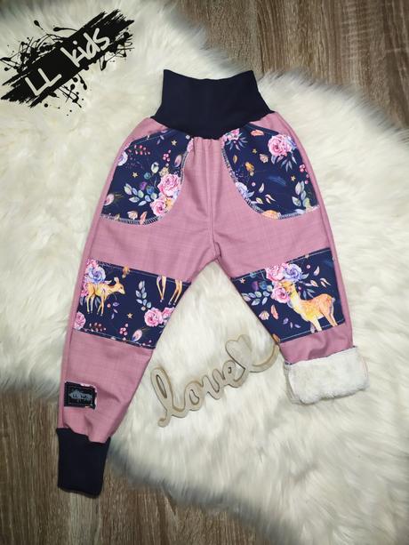 Barančekové softshellove nohavice na zimu, 86 - 128