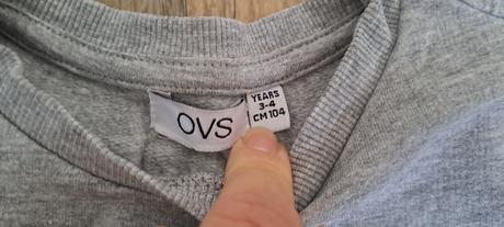 Mikina ovs s nápisom, veľ. 104 (3-4 roky), ovs,104