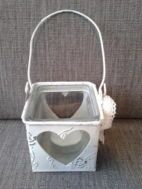 Svietnik vintage so sviečkou, 