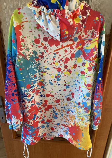 Teplá farebná mikina s kapucou v. 3xl, xxxl