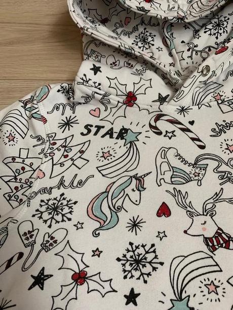 Vianočné tričko/mikina, h&m,158