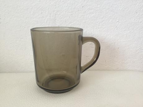 Šálka priesvitná - dymová, 