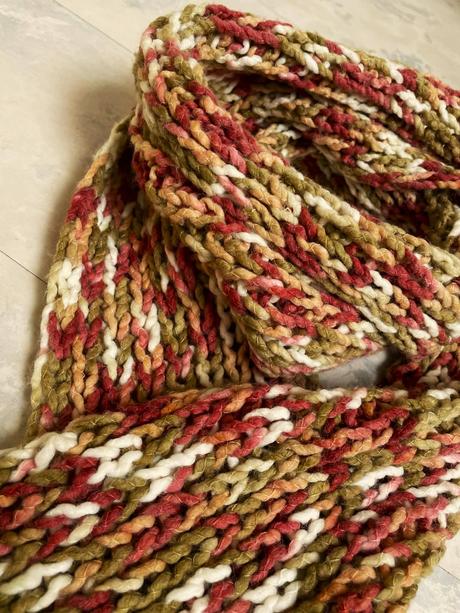 Hrubý melírovaný šál, l