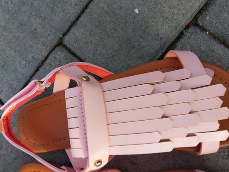 Pink sandálky, h&m,35