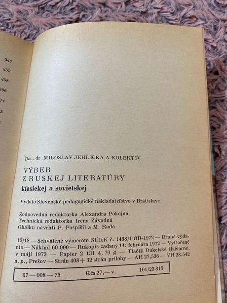 Výber z ruskej literatúry klasickej a sovietskej k,