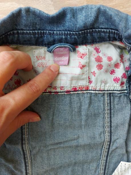 Dievčenská riflová bundička, dopodopo,74