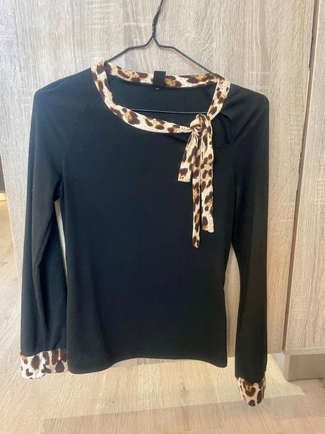 Tričko s mašlučkou, s