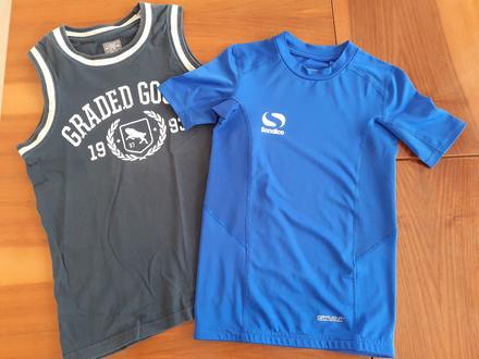 Funkčné tričko a bavlnené tričko, 140