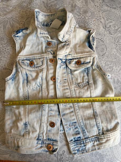 Riflová vesta h&m 34, h&m,164