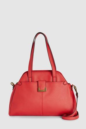 Červená kabelka so sponou, next