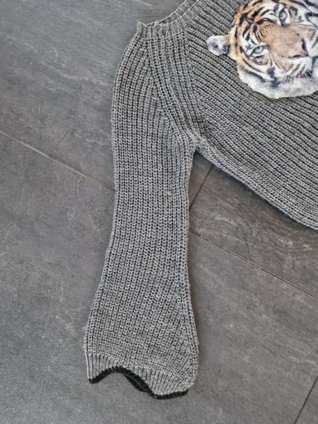 Pulóver s plyšovou aplikáciou, m