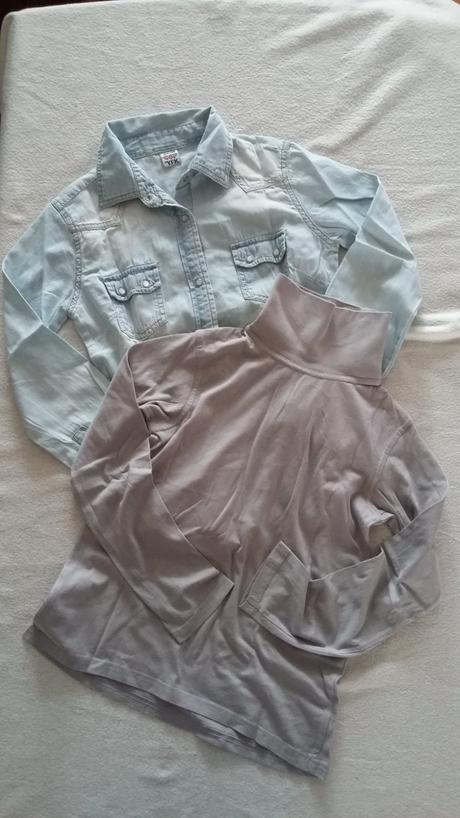 Detská košeľa a rolák veľ. 134, 134