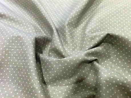 Bavlna bodky sivé , 