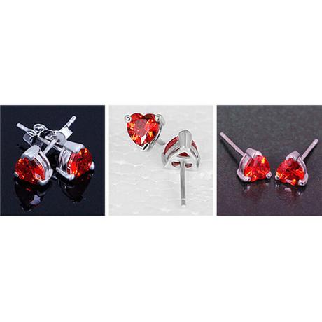 Náušnice v tvare srdiečka,