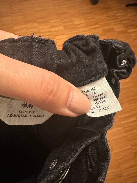 Chlapčenské slim fit rifle, h&m,146