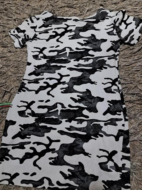 Tričko predĺžené - mini šaty, s