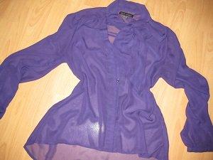 Fialová šifónová blúzka, gate,l