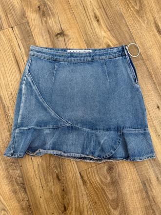 Rifľova suknička, denim co,m