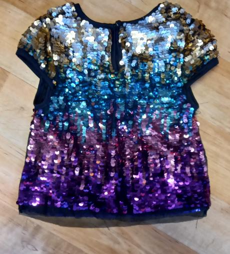 Dievč.tričko s flitrami primark premium, primark,110