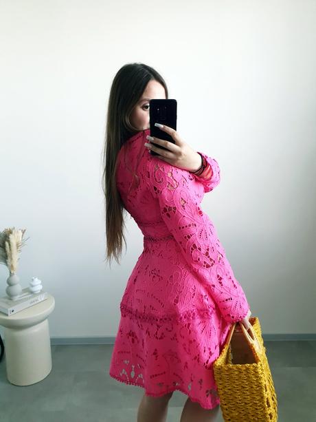 Ružové šaty m/l, m