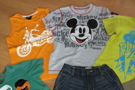 Tricka, kratasy, super stav, disney, h&m, oshkosh, 104–116