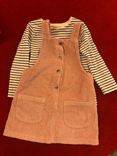 Menčestrové šaty +tričko, f&f,110