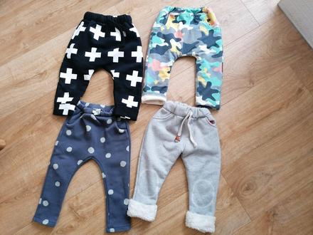 Zateplené nohavice/tepláky, 92