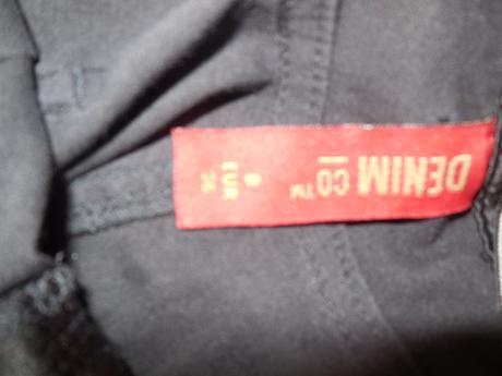 Saténové nohavice, denim,36