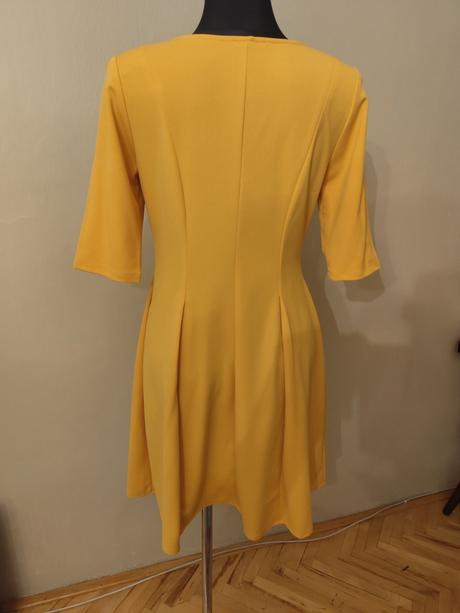 Horčicovo žlté šaty, orsay,42