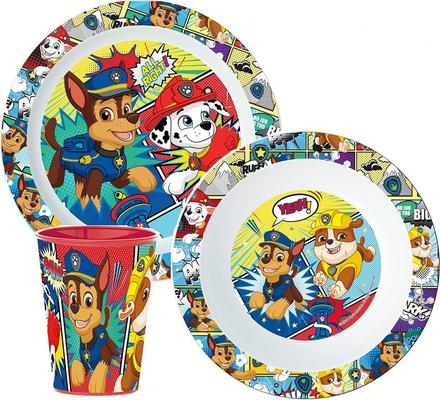 Jedálenská súprava plast paw patrol 03, js-19,