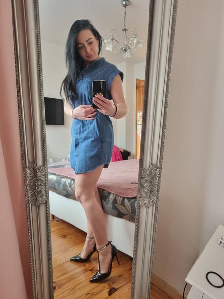 Riflove šaty top stav, xs