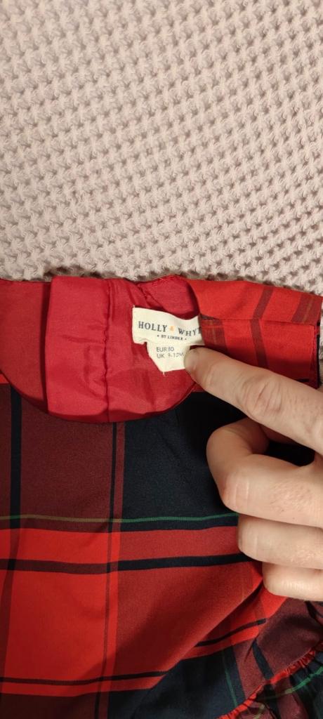 Kockované šaty s čelenkou, lindex,80