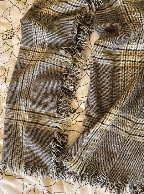 Elegantný mäkký káro šál - uni, 