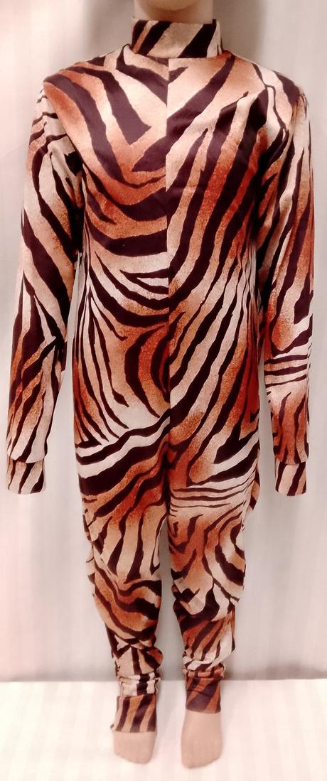 Kostým tigrí overal, 6-8 r, 116-128 cm, 