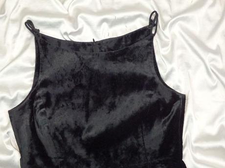 Luxusný zamatový top, s