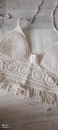 Dámsky háčkovaný top, veľ. uni, 