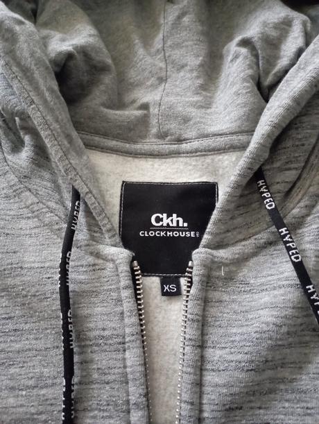 Sivá mikina, clockhouse,xs