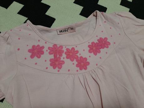 Tričko či tunika s kvietkami okay v.122, okay,122