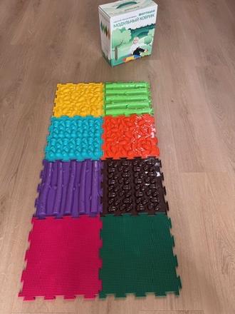 Ortopedické masážne puzzle 8 ks, 