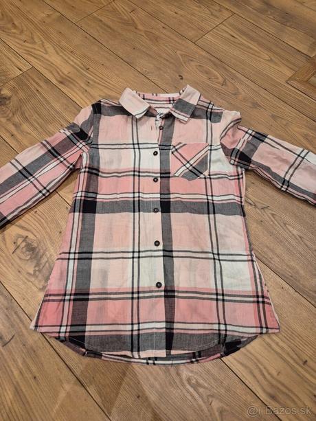Ružovo-sivá košeľa 146/152, reserved,146