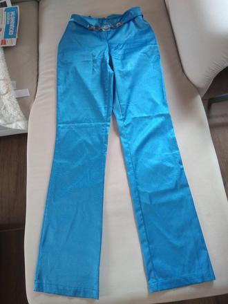 Letné dámske saténové nohavice s, s