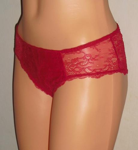 Cervene krajkovane nohavicky, l