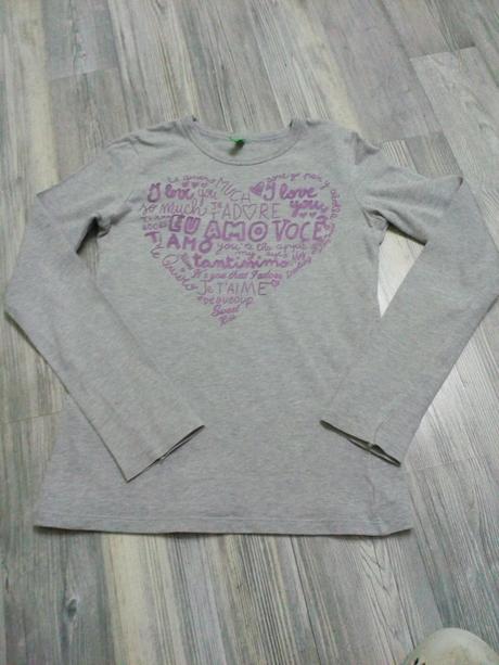 Tričko s dlhým rukávom, benetton,140