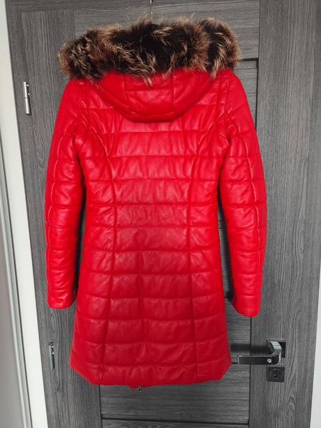 Kozeny kabat s hustou pravou kozusinou, s