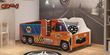 Detská  posteľ nakladiak  140x70 , šírka (cm): 70,dĺžka (cm): 140