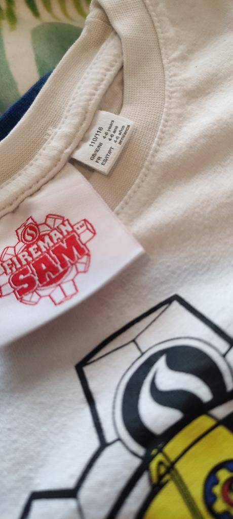 Dve tričká požiarnik sam 110/116, lupilu,116