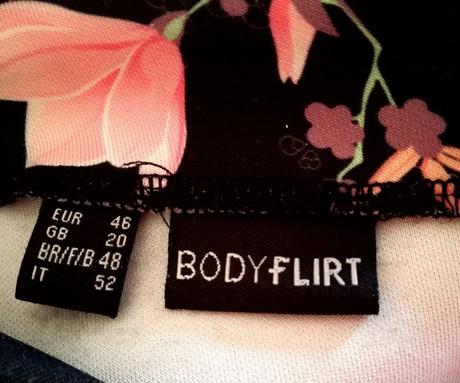 Bodyflirt kvetinkové šaty vel.l až xl, xl